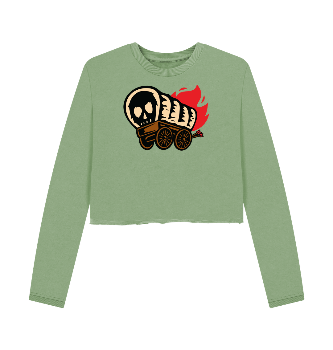 Sage DP - Crop Hoodies