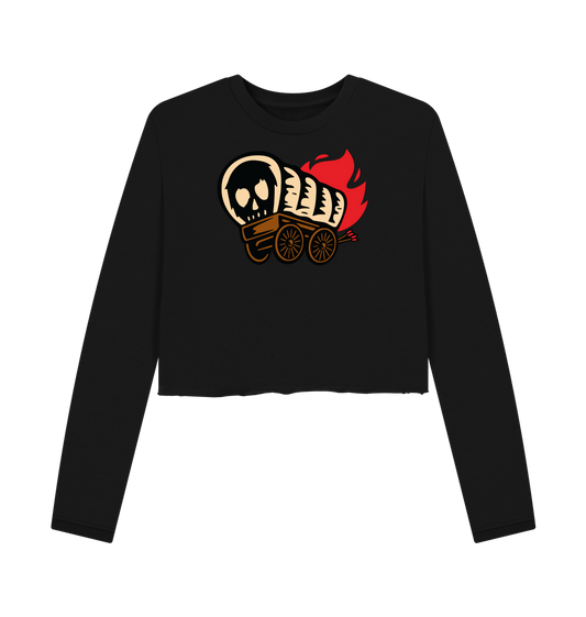 Black DP - Crop Hoodies