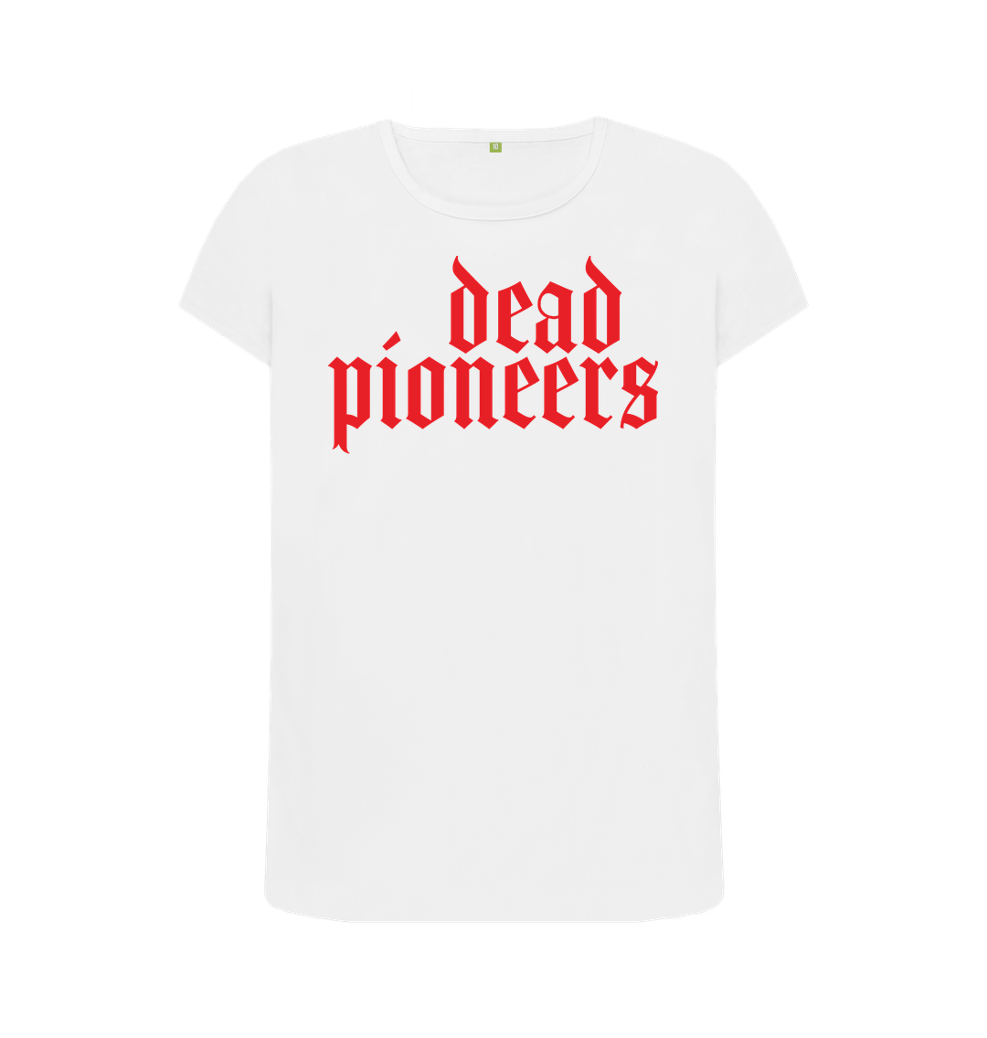 White DP - Classic Typeface T - Red - Women's Cut