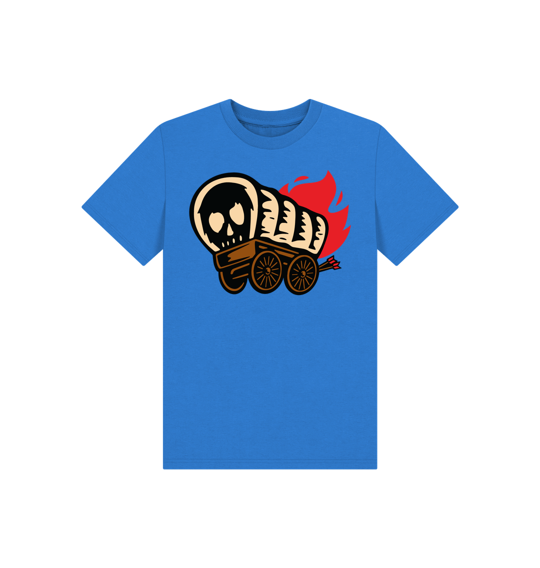 Bright Blue DP - Kids Burning Wagon T