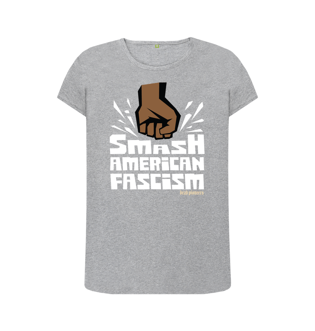 Athletic Grey Smash American Fascism - Woman's Crew Neck